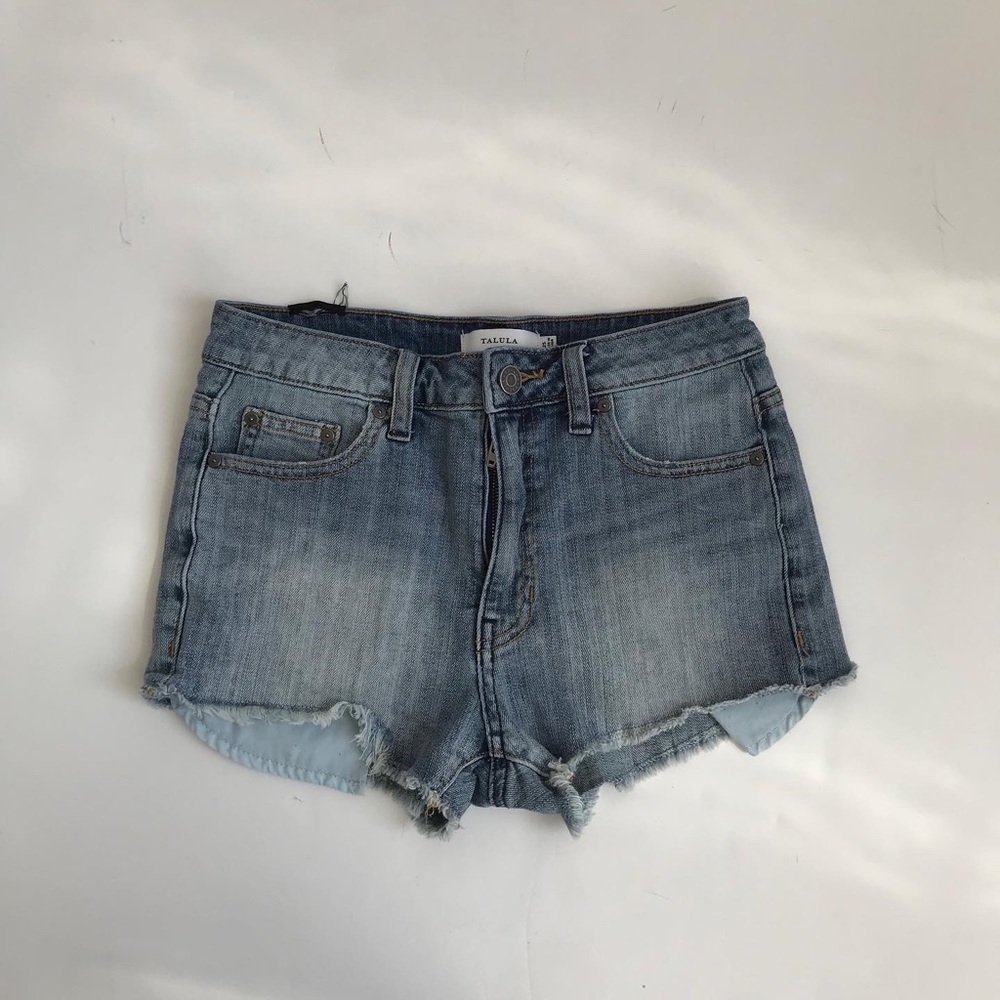 Talula Aritzia Exposed Pocket Jean Shorts 25
